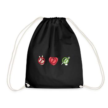 Comedian Peace Love Stand Up Comedy - Drawstring Bag - black - Front