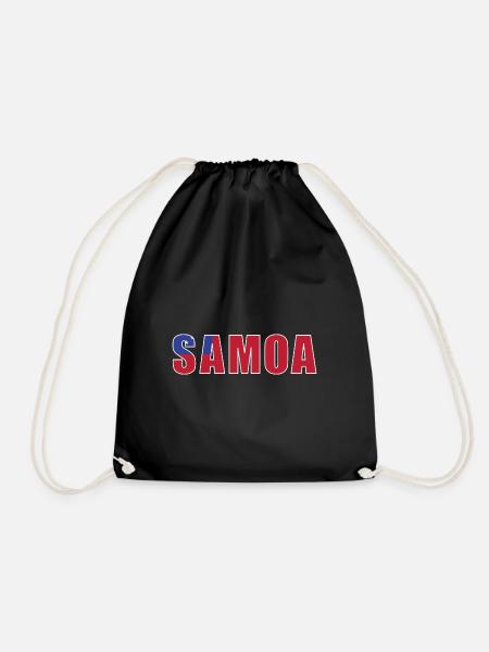Samoa Rugby - Turnbeutel - Schwarz