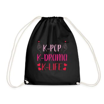 Kdrama K-Drame K Drame Séoul Kpop K-Pop Hallyu - Sac de sport léger - noir - Devant