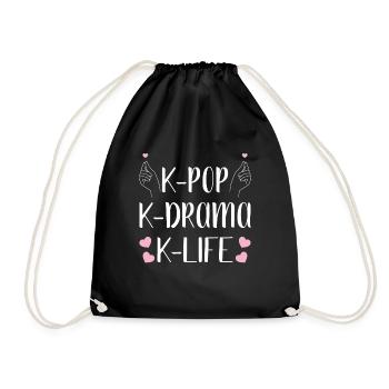 K-Drama Kdrama Drame coréen Corée Hallyu K-Drama - Sac de sport léger - noir - Devant