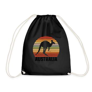 Australien Australier Australienurlaub Australien - Turnbeutel - Schwarz - Vorne