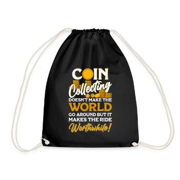 Collectionneur de pièces de monnaie Collectionneur de pièces Numismates - Sac de sport léger - noir - Devant