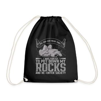Geology Student Geologist Geology Student - Drawstring Bag - black - Front