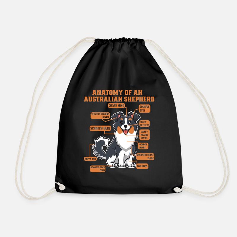 Australischer Schäferhund Aussie Dad Aussie Mom - Turnbeutel - Schwarz