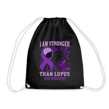 Lupus Bewusstseins Monat - Turnbeutel - Schwarz - Vorne