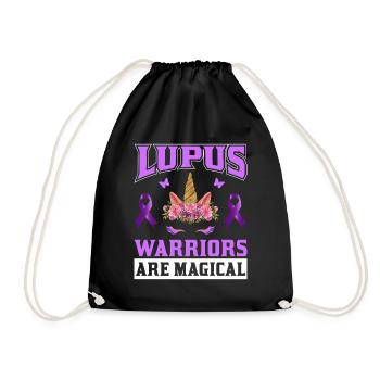Lupus Bewusstseins Monat - Turnbeutel - Schwarz - Vorne