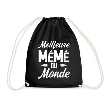 Cadeau Mémé Meilleure Mémé du Monde - Sac de sport léger - noir - Devant