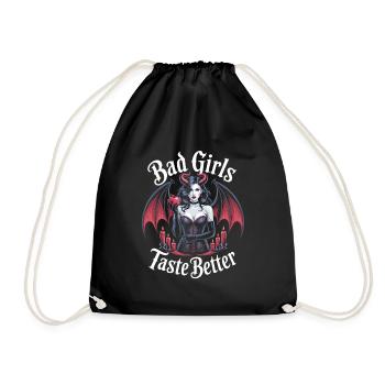 Les mauvaises filles ont meilleur goût ! Gothique Gothique Emo Baddie - Sac de sport léger - noir - Devant