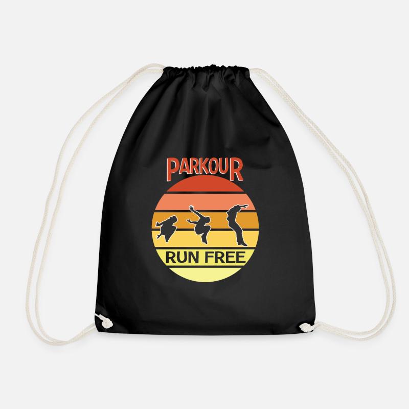 Parkour Kostenlos - Turnbeutel - Schwarz