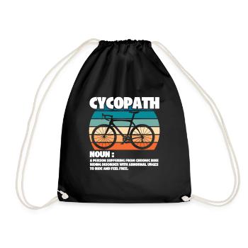 Cycliste cycliste Cycopath Nom - Sac de sport léger - noir - Devant