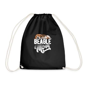 Beagle Dog Femmes Beagle Maman - Sac de sport léger - noir - Devant