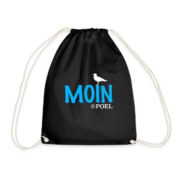 Poel Baltic Sea island design - Drawstring Bag - black - Front