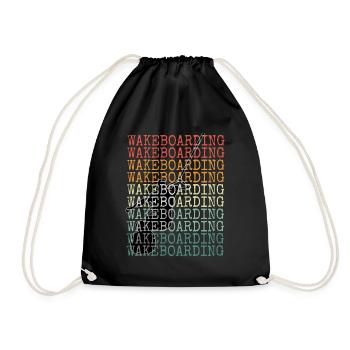 Wakeboard Rétro - Sac de sport léger - noir - Devant