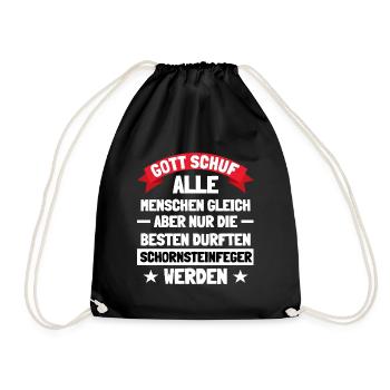 Als Schornsteinfeger ist man etwas besonderes - Turnbeutel - Schwarz - Vorne