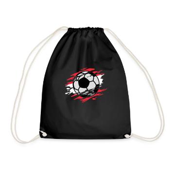 Autriche Football et drapeau autrichien - Sac de sport léger - noir - Devant