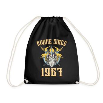 Dieu Viking, Divin Depuis 1967 Anniversaire 56 Ans - Sac de sport léger - noir - Devant