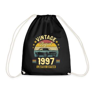Vintage Août 1997 25 Ans Anniversaire - Sac de sport léger - noir - Devant