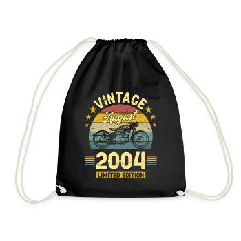 Vintage Août 2004 18 Ans Anniversaire - Sac de sport léger - noir - Devant