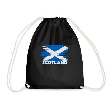 Scotland Flag Scotland Sports - Drawstring Bag - black - Front