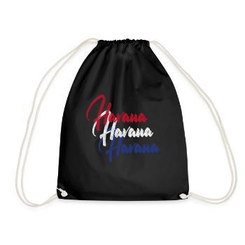 La Havane, Cuba - Sac de sport léger - noir - Devant