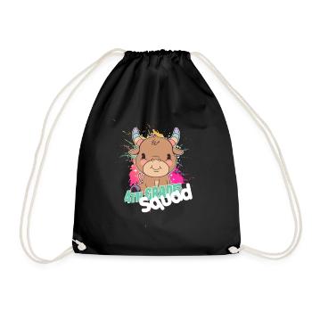 Équipe de 4e année, élève de quatrième année - Sac de sport léger - noir - Devant