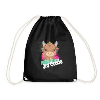 Enfin 3e année, deuxième année - Sac de sport léger - noir - Devant