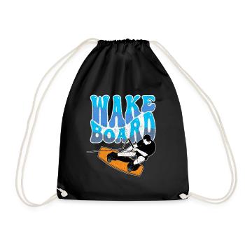 Wakeboarden Wakeboard - Turnbeutel - Schwarz - Vorne