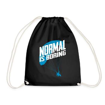 Parapente motorisé Normal est ennuyeux - Sac de sport léger - noir - Devant