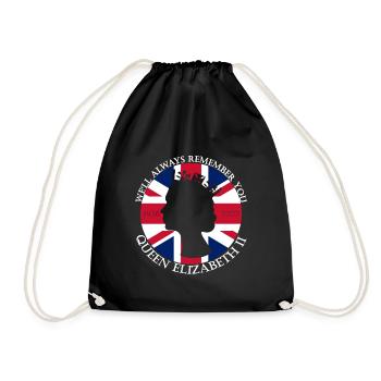 RIP Queen we will always remember you - Drawstring Bag - black - Front