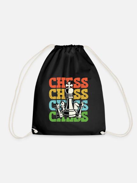 Échecs Rétro Vintage - Sac de sport léger - noir