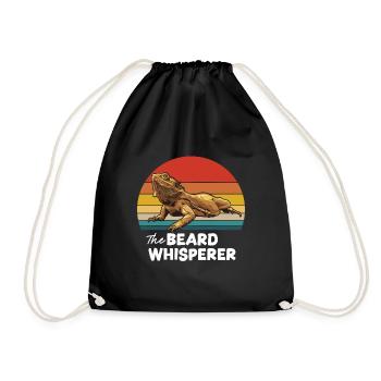 Bearded Dragon The Beard Whisperer - Drawstring Bag - black - Front
