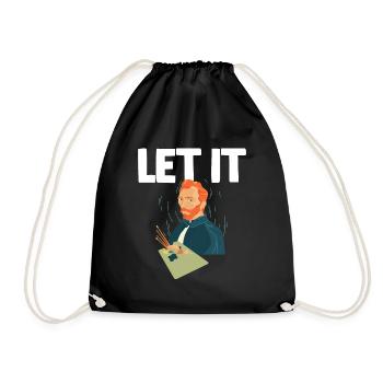 Laissez-le Gogh - Sac de sport léger - noir - Devant