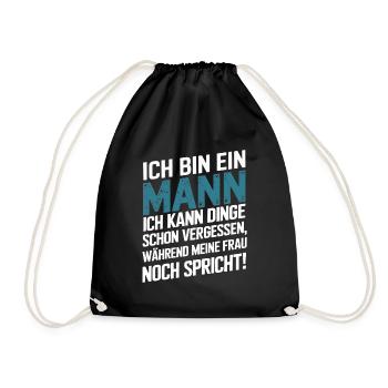 Bester Papa lustiger Vatertag Männertag Mann Vater - Turnbeutel - Schwarz - Vorne