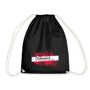 Austria, my homeland, my love! - Drawstring Bag - black - Front