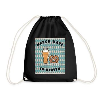 Bretzel cadeau boulangerie cadeau bretzel boulanger - Sac de sport léger - noir - Devant