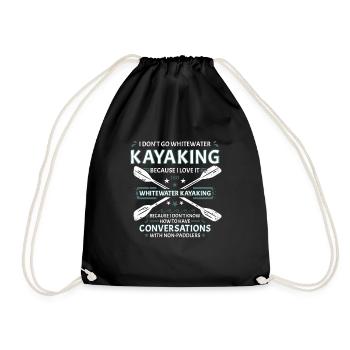 Je ne vais pas en kayak en eau vive Kayak - Sac de sport léger - noir - Devant