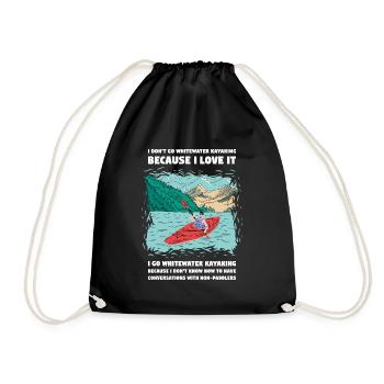 Je ne vais pas en kayak en eau vive Kayak - Sac de sport léger - noir - Devant