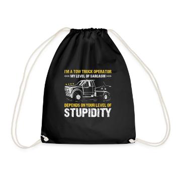Mon sarcasme dépend de votre niveau de stupidité - Sac de sport léger - noir - Devant
