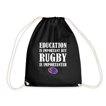 But Rugby Importanter New Zealand Rugby - Turnbeutel - Schwarz - Vorne