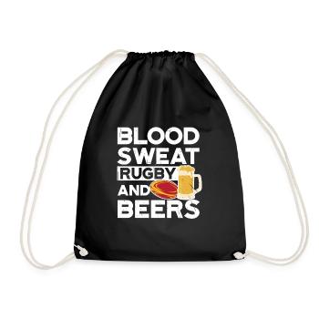 Blood Sweat Rugby And Beers Spain Rugby - Drawstring Bag - black - Front