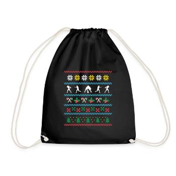 Sport Noël Noël Football américain - Sac de sport léger - noir - Devant