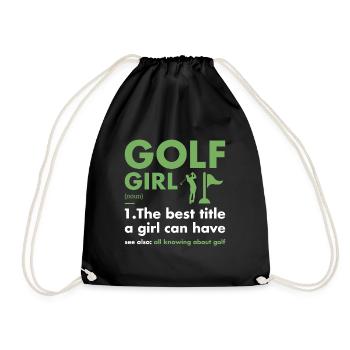 Sport Girl Définition Golf - Sac de sport léger - noir - Devant