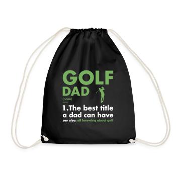Sport Dad Définition Golf - Sac de sport léger - noir - Devant