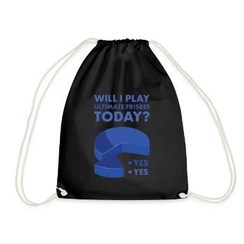 Sport vais-je jouer Ultimate Frisbee - Sac de sport léger - noir - Devant