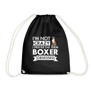 I Prefer The Term Boxer Obsessed - Turnbeutel - Schwarz - Vorne