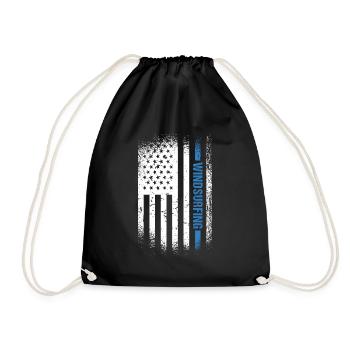 Sport Us Flag Planche à voile - Sac de sport léger - noir - Devant