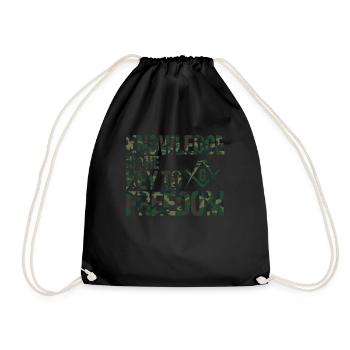 Maçon Maçon Maçon Camo Franc-maçon - Sac de sport léger - noir - Devant