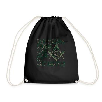 Maçon Maçon Maçon Camo Franc-maçon - Sac de sport léger - noir - Devant