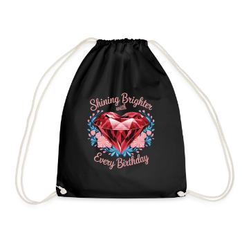 Peinture Diamants Peinture au diamant Art - Sac de sport léger - noir - Devant