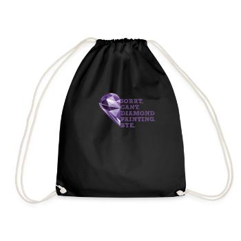 Painting Diamonds Diamond Painting Art - Drawstring Bag - black - Front